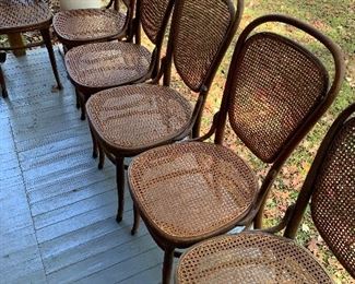 Caned chairs