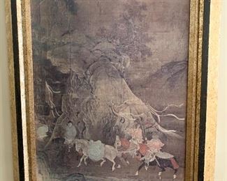 Pair of large Asian prints