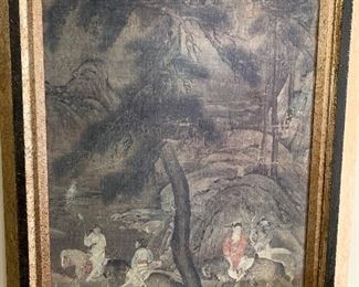 Pair of large Asian prints