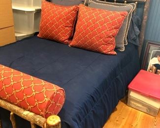 Full size Adirondack wood bed