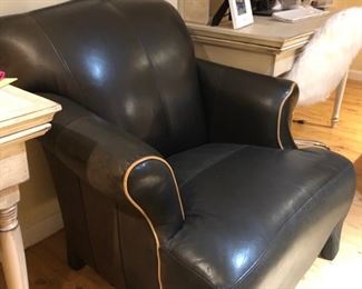 Black leather chair