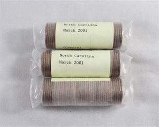 Lot 175
North Carolina 2001 Quarter Rolls