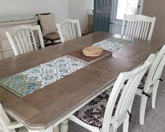 Dining table with 6 chairs