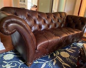 Leather Chesterfield couch