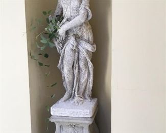 Item #1 Set of 4 seasons figurines 67”H x 14” x 14”
