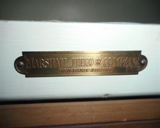 Marshall Field And Company Name Plate