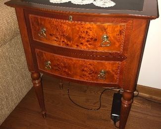 Vintage Side table (top opens for secret storage)