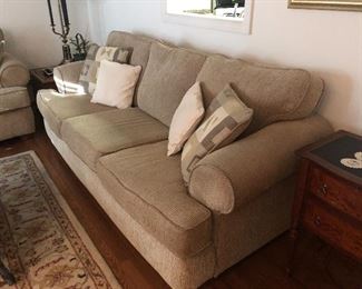 2 sofas, tan