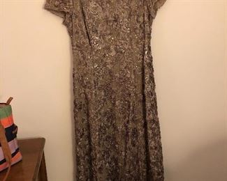 Beaded gown, size 14