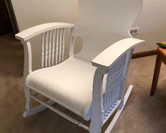 wooden rocking chair