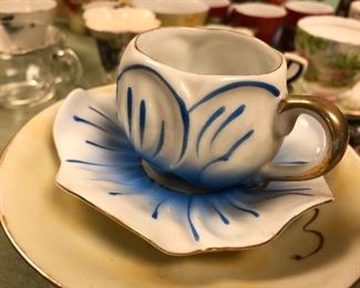 unique tea cup and saucer