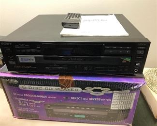 Sony 6 disc cd player