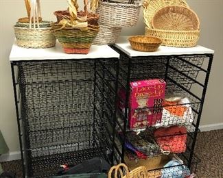 Metal basket storage