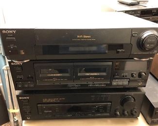 vintage Sony electronics