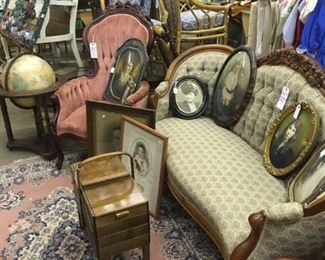 Sofas, Chairs, Sewing Box