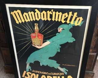 Mandarinetto Isolabella Framed Liquor Print.
Measures approximately 36” x 24”.