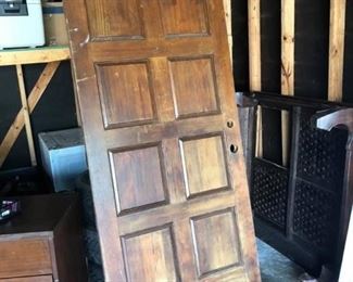 Solid Wood Door
Measures 79 1/2” tall x 3’ wide.