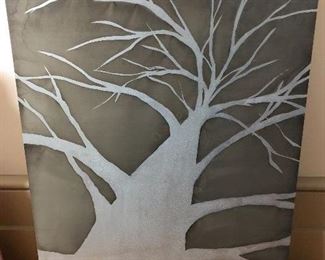 Beth Weintraub Etchings, titled Oakland Tree 2009. Measures 14" x 19"