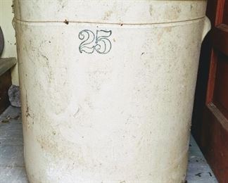 Antique 25gal Stoneware Crock