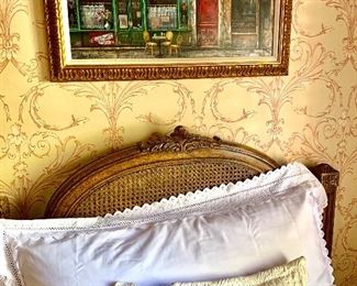 Chu Chai Chan original framed art.  Paris Street Scene (2 of 2 available)