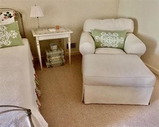 Large 'comfy' chair and ottoman