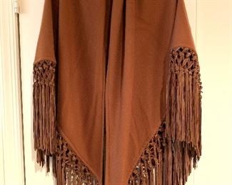 Columbo fringed shawl NWT