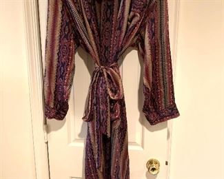 Men's silk dressing gown