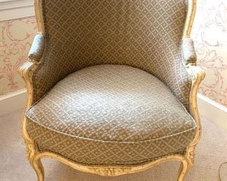 Louis XV upholstered arm chair (front)