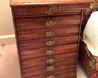 Antique graduated side table