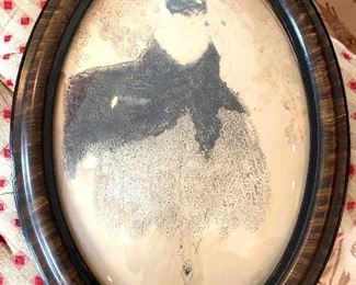 Icat oval framed art