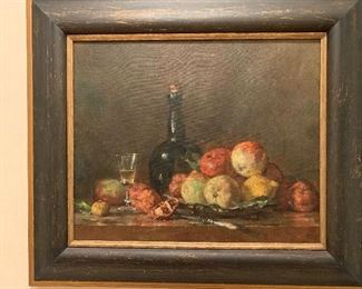 Framed original still life.  Oil on canvas by Nicolai Kozlenko