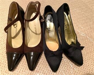 Shoes - Charles Jordan (l) and Chanel (r)
