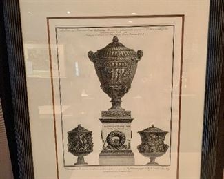 Pair of architectural prints