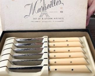 Never used antique steak knives