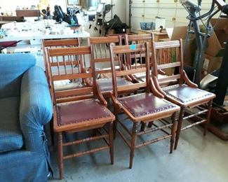 6 ANTIQUE CHAIRS