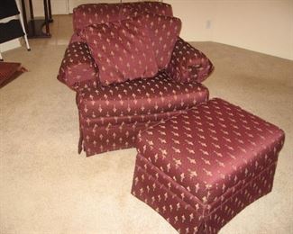 Broyhill Chair with Ottoman...