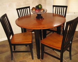 Kitchen Drop Leaf Table with Four Chairs...