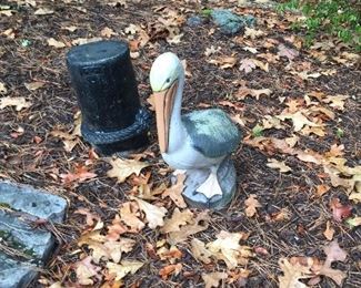 Some of the Yard Art, Pelican Set...