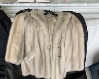 Silver Mink Jacket - Size 10?
