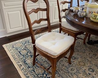 Set of 8 Country French Dining Chairs.