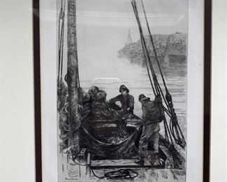 Print, framed under glass.