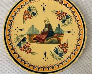 Large collection of Quimper Pottery.