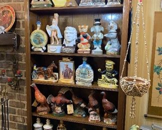 Whiskey Decanters! Marilyn Monroe, Elvis, John Wayne and Whoo Shock! Republican and Democrat and many more!