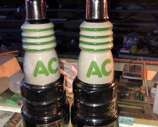 Vintage spark plug decanter 