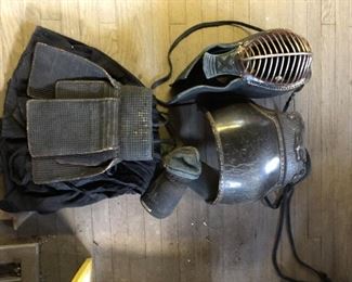 Vintage Japanese sparing suit and mask