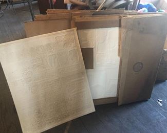 Vintage printing plates