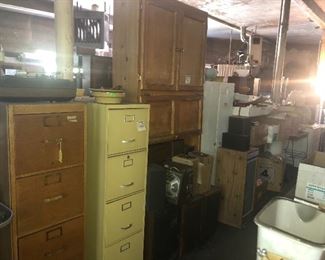 Vintage file cabinets, cabinets