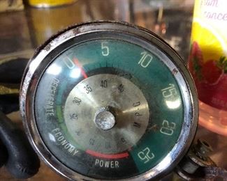 Vintage 1950s fuel economy guage