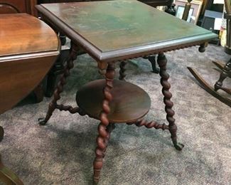 Barley Twist Oak Table