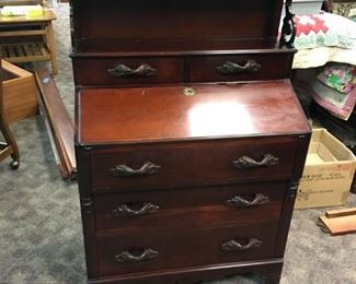 Mahogany Drop Front Desk